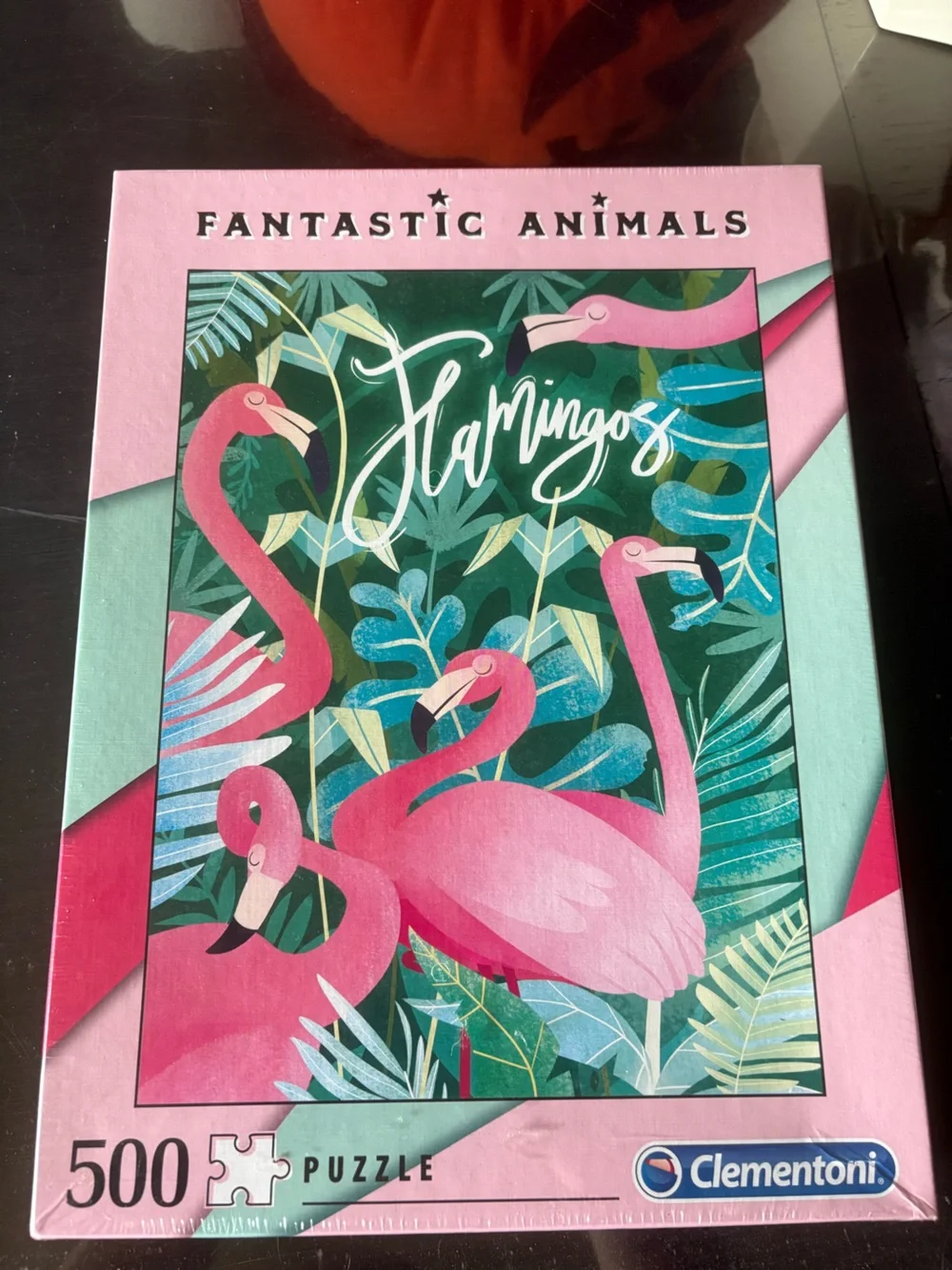 Fantastic Animals Flamingos 500-Piece Puzzle - Pink